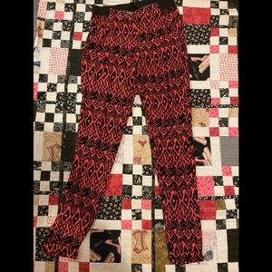 Topshop pink and black comfy pants